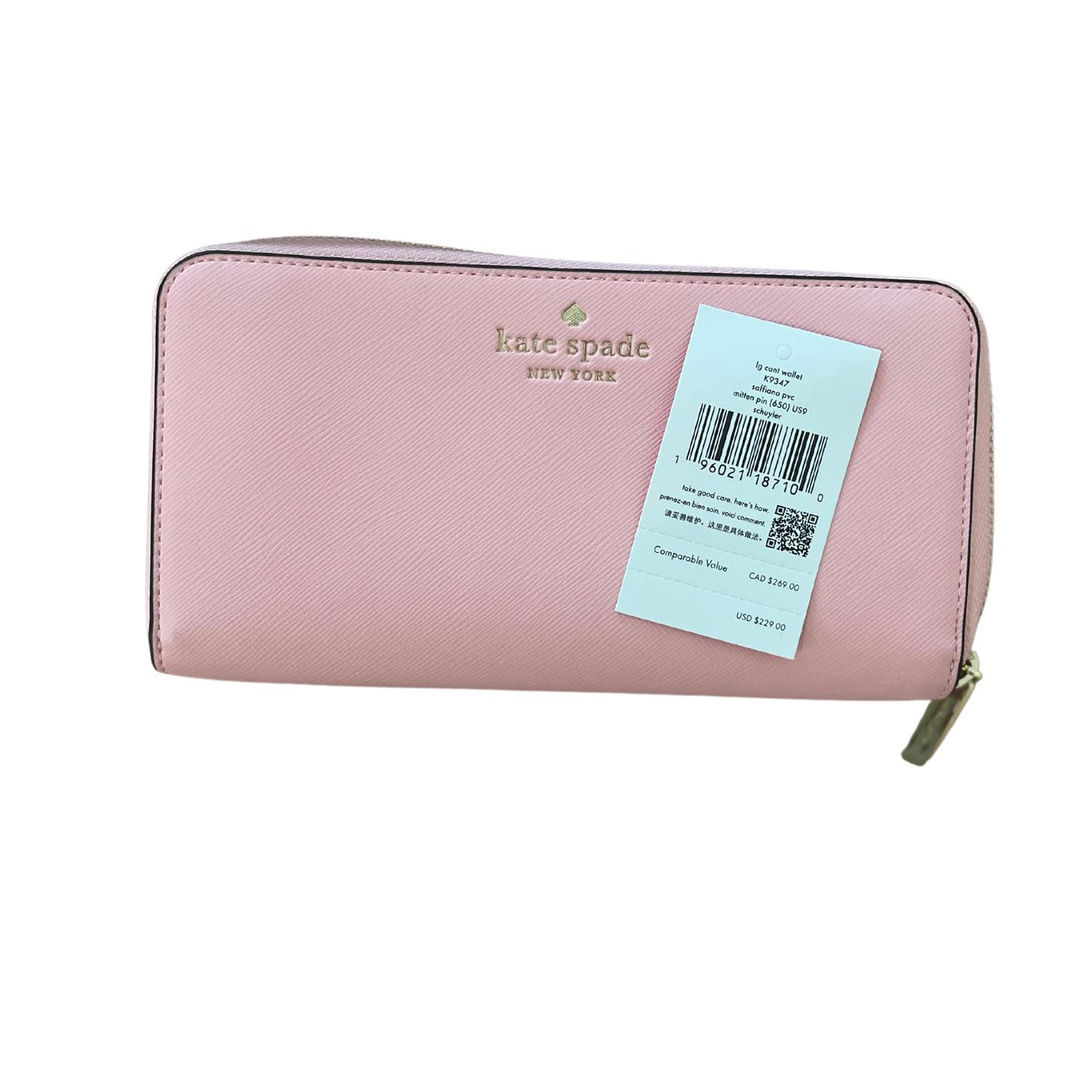 Kate Spade Long Wallet (Pink)