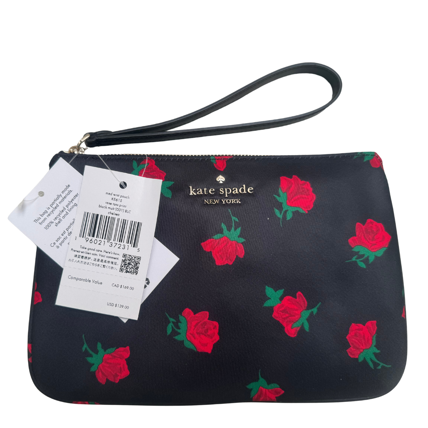 Kate Spade Medium Wristlet Pouch (Flora)